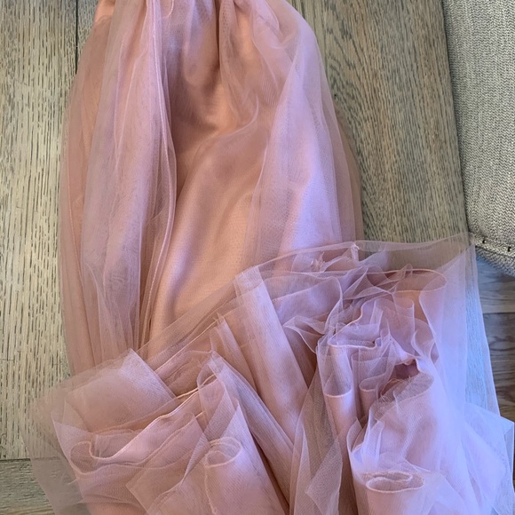 Dusty Rose Tulle Maxi Skirts - Picture 5 of 8